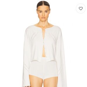 Helsa Celestine Cardigan in Cream